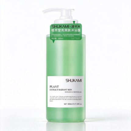Plant extract radiant skin refreshing shower gel