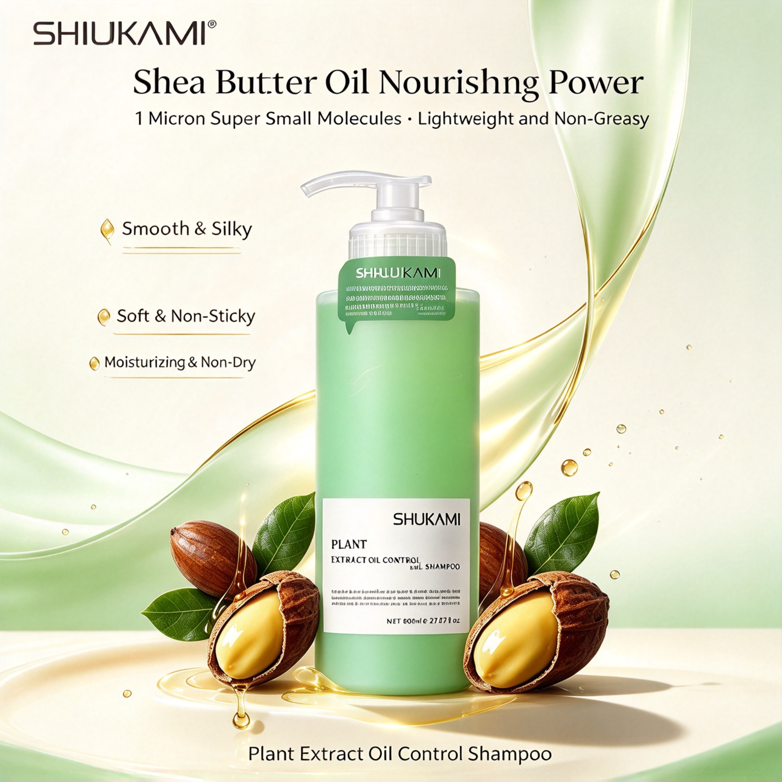 Skm主图5 (1) Shukami Plant-Extract Oil-Control & Volumizing Shampoo - Image 1